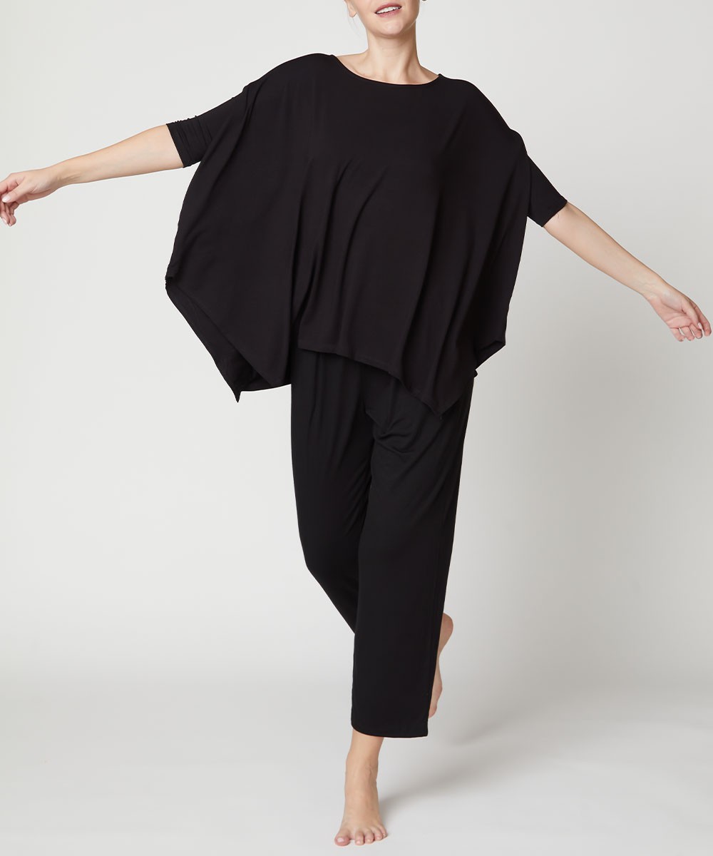 Bamboo Poncho Tunic Top